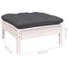 Set mobilier de grădină cu perne, 9 piese, alb, lemn masiv pin - WALTI WALTI