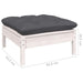 Set mobilier grădină cu perne, 10 piese, alb, lemn masiv pin - WALTI WALTI