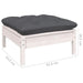 Set mobilier grădină cu perne, 13 piese, alb, lemn masiv pin - WALTI WALTI