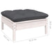 Set mobilier de grădină cu perne, 9 piese, alb, lemn de pin - WALTI WALTI
