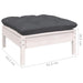 Set mobilier grădină cu perne, 12 piese, alb, lemn de pin - WALTI WALTI