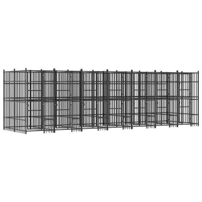Padoc pentru câini de exterior, 12,9 m², oțel WALTI