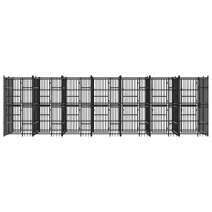 Padoc pentru câini de exterior, 12,9 m², oțel WALTI