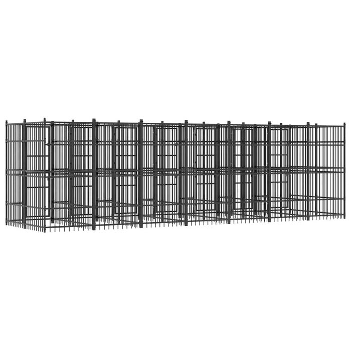 Padoc pentru câini de exterior, 12,9 m², oțel WALTI