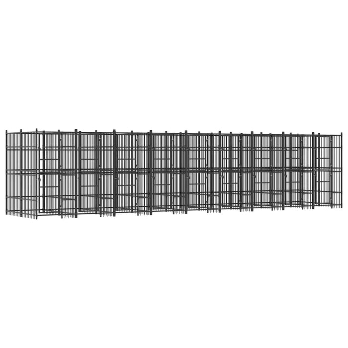 Padoc pentru câini de exterior, 16,59 m², oțel WALTI
