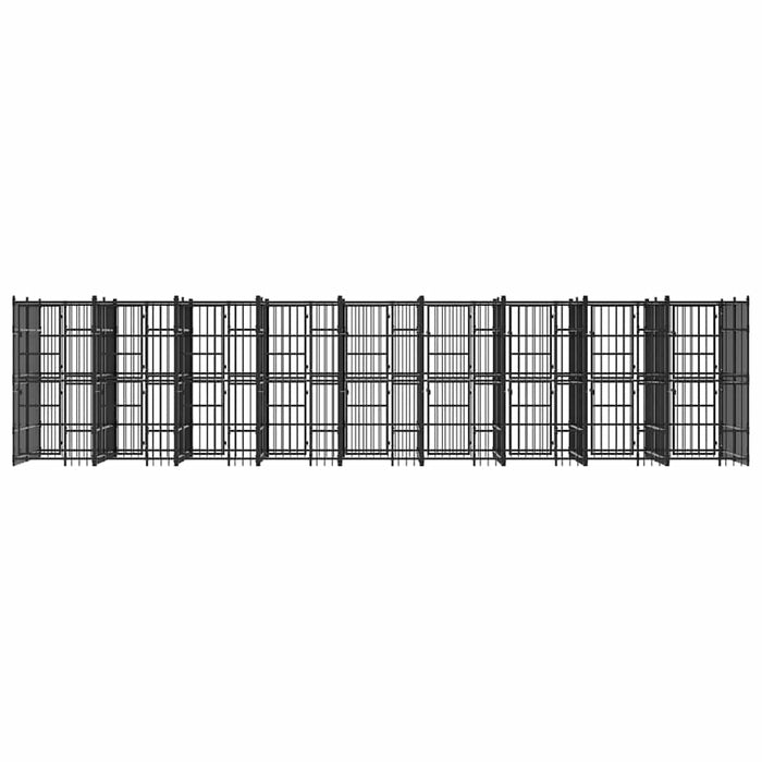 Padoc pentru câini de exterior, 16,59 m², oțel WALTI