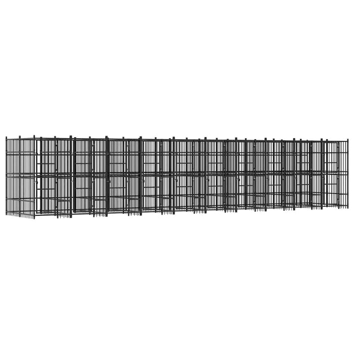 Padoc pentru câini de exterior, 18,43 m², oțel WALTI