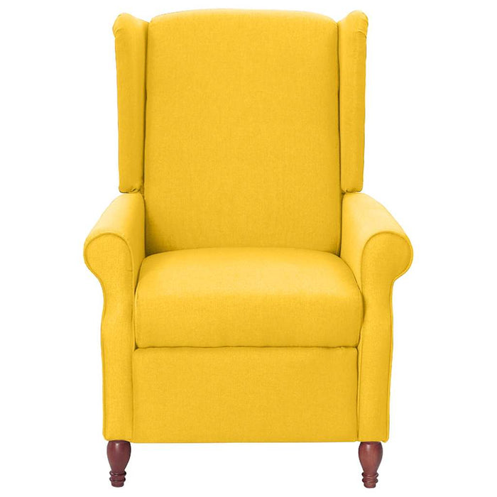 Scaun rabatabil, galben, material textil WALTI