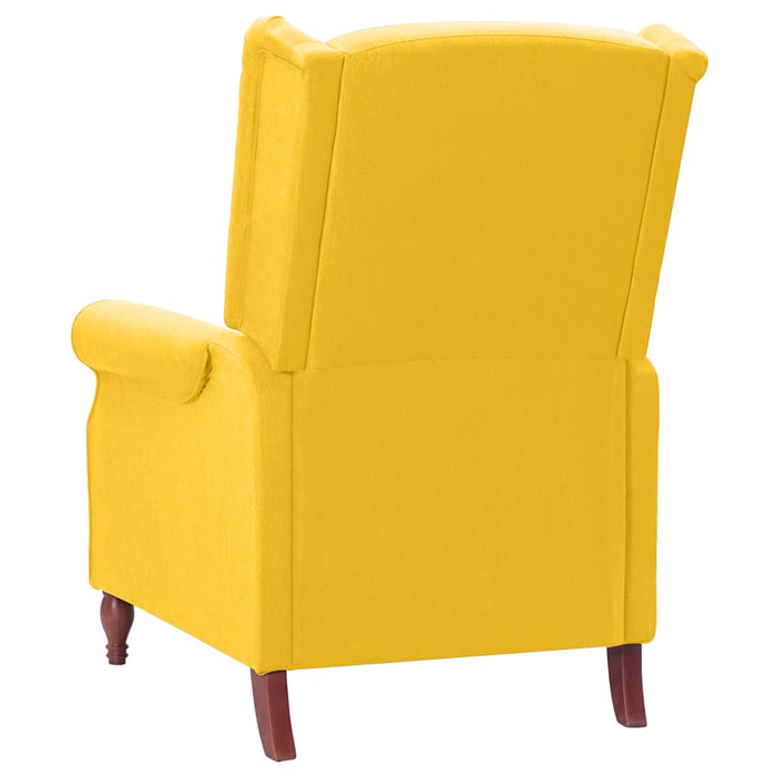 Scaun rabatabil, galben, material textil WALTI