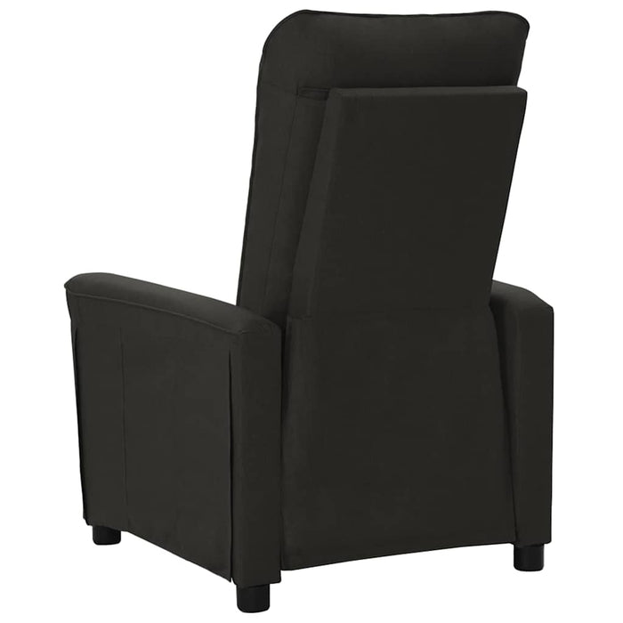 Fotoliu rabatabil, negru, material textil WALTI