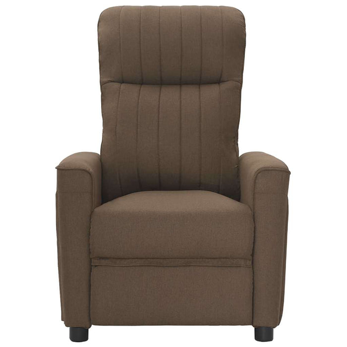 Fotoliu rabatabil, maro, material textil WALTI