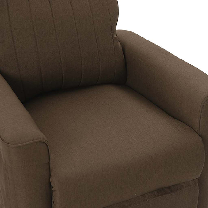 Fotoliu rabatabil, maro, material textil WALTI