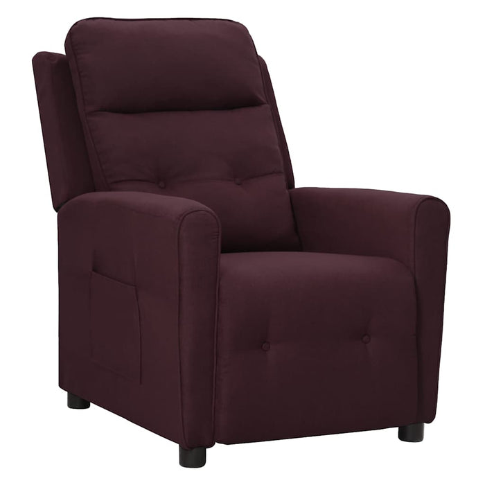 Fotoliu rabatabil, violet, material textil WALTI