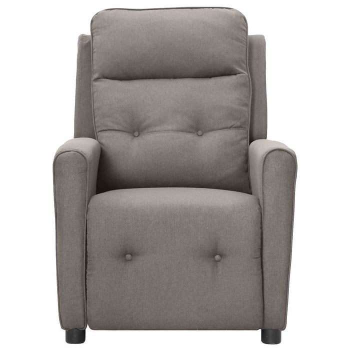 Fotoliu rabatabil, gri taupe, material textil WALTI