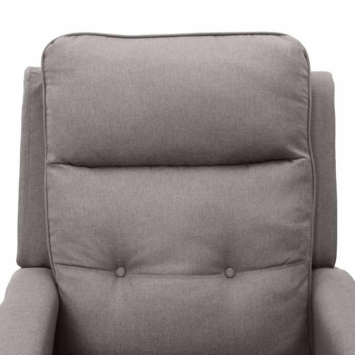 Fotoliu rabatabil, gri taupe, material textil WALTI