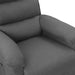 Fotoliu rabatabil, gri deschis, material textil - WALTI WALTI