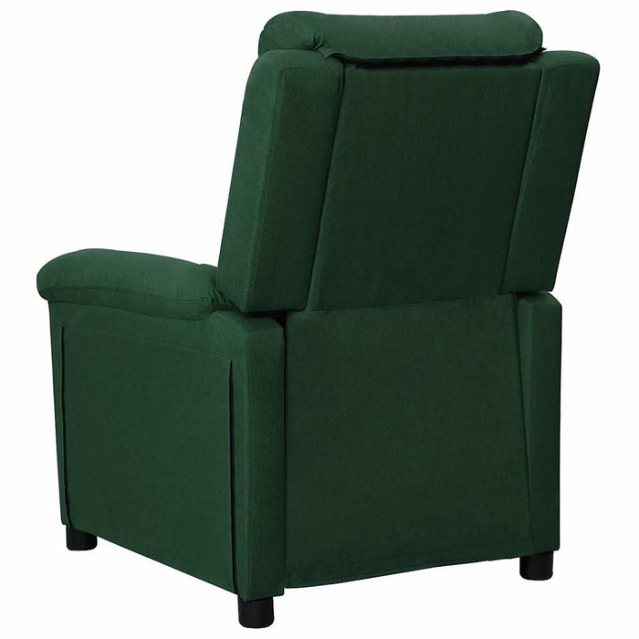 Fotoliu rabatabil, verde închis, material textil WALTI