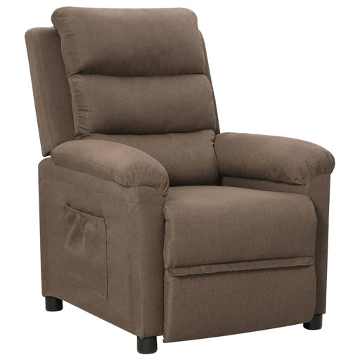 Fotoliu rabatabil, gri taupe, material textil - WALTI WALTI