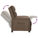 Fotoliu rabatabil, gri taupe, material textil - WALTI WALTI