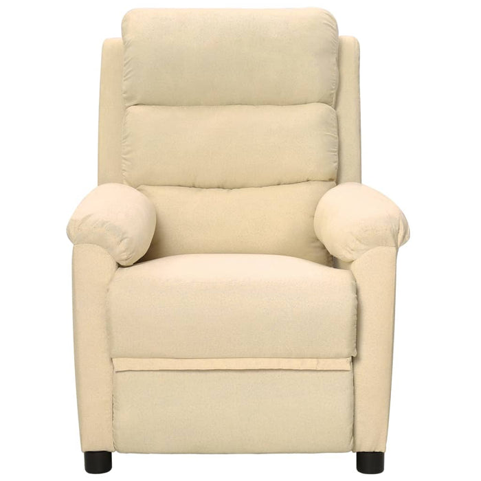 Fotoliu rabatabil, crem, material textil - WALTI WALTI