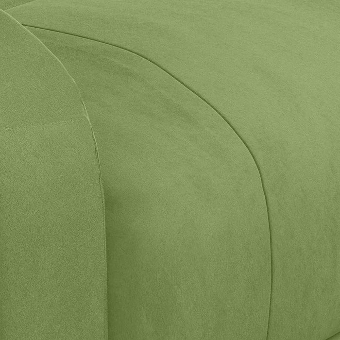 Fotoliu rabatabil, verde deschis, catifea WALTI