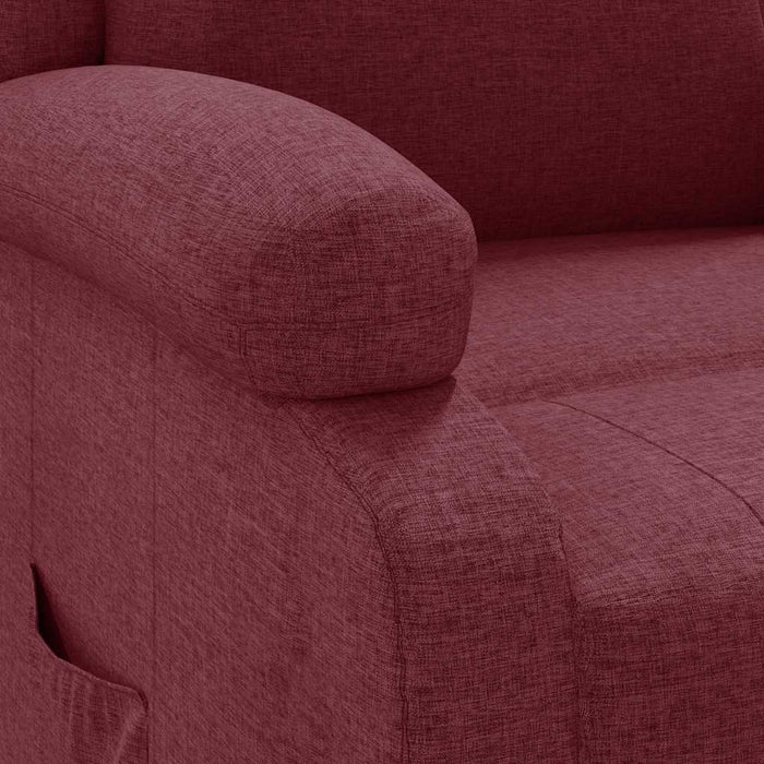 Fotoliu rabatabil, roșu vin, material textil - WALTI WALTI