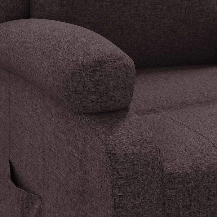 Fotoliu rabatabil, maro închis, material textil - WALTI WALTI