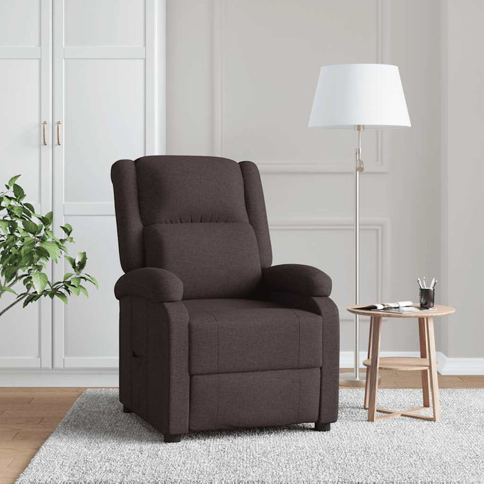 Fotoliu rabatabil, maro închis, material textil - WALTI WALTI