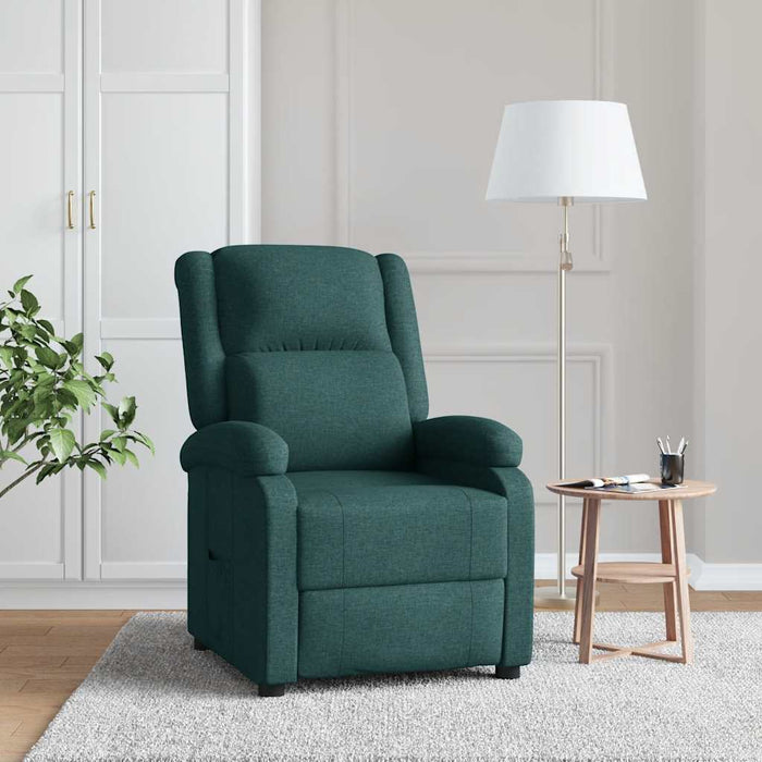 Fotoliu rabatabil, verde închis, material textil - WALTI WALTI