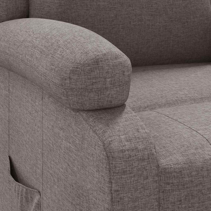 Fotoliu rabatabil, gri taupe, material textil - WALTI WALTI