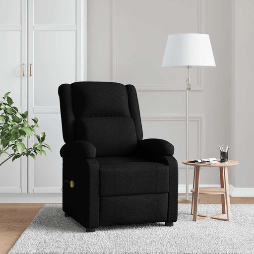 Fotoliu de masaj spătar aripi, negru, material textil - WALTI WALTI