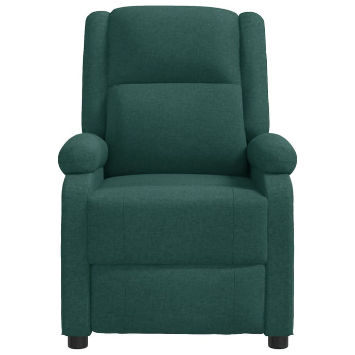 Fotoliu de masaj spătar aripi, verde închis, material textil WALTI