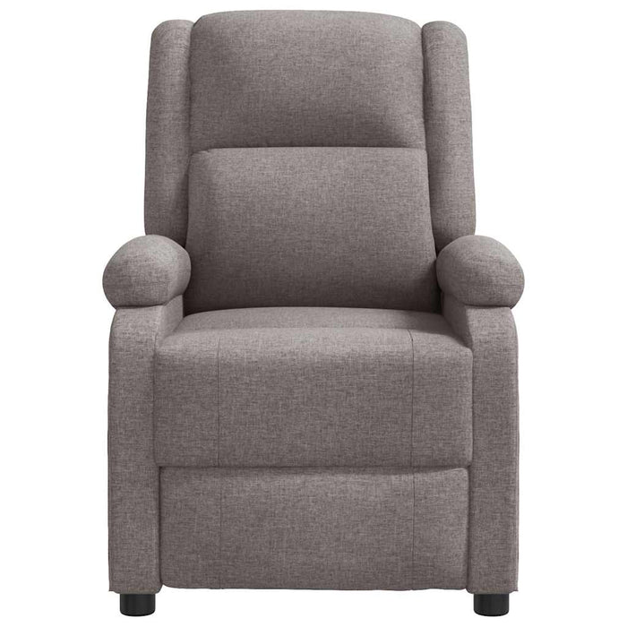 Fotoliu de masaj spătar aripi, gri taupe, material textil WALTI