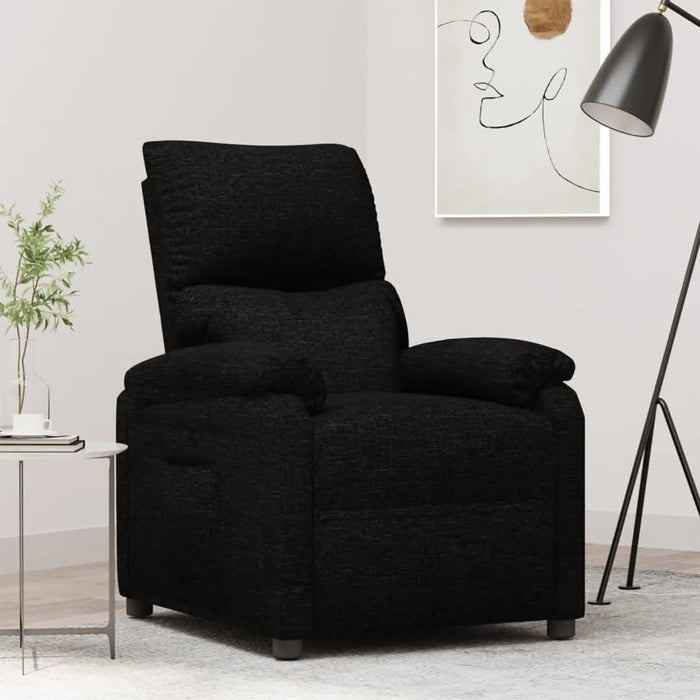 Fotoliu rabatabil, negru, material textil - WALTI WALTI