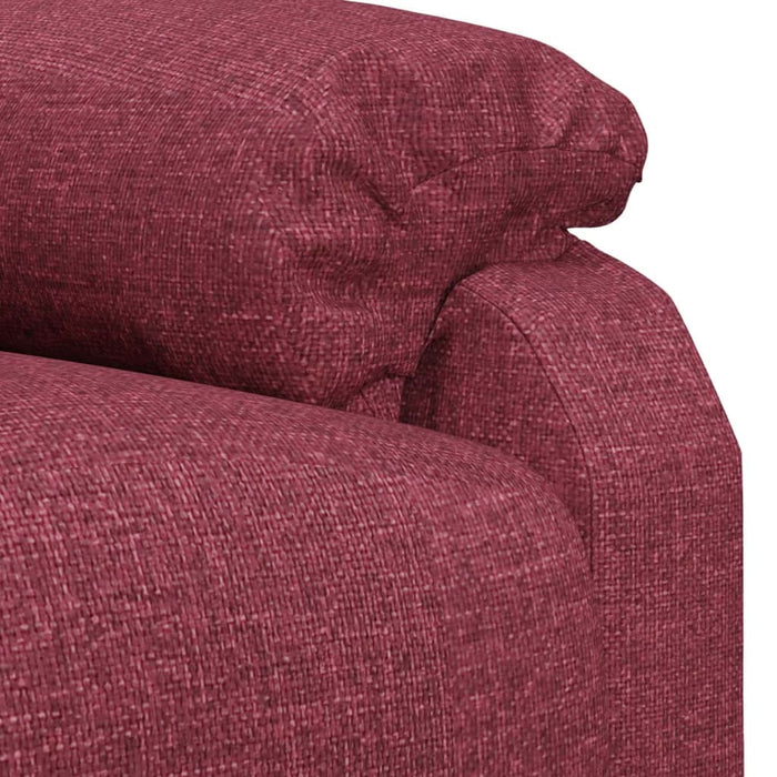 Fotoliu rabatabil, roșu vin, material textil - WALTI WALTI