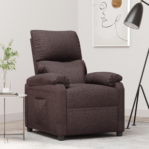 Fotoliu rabatabil, maro închis, material textil - WALTI WALTI