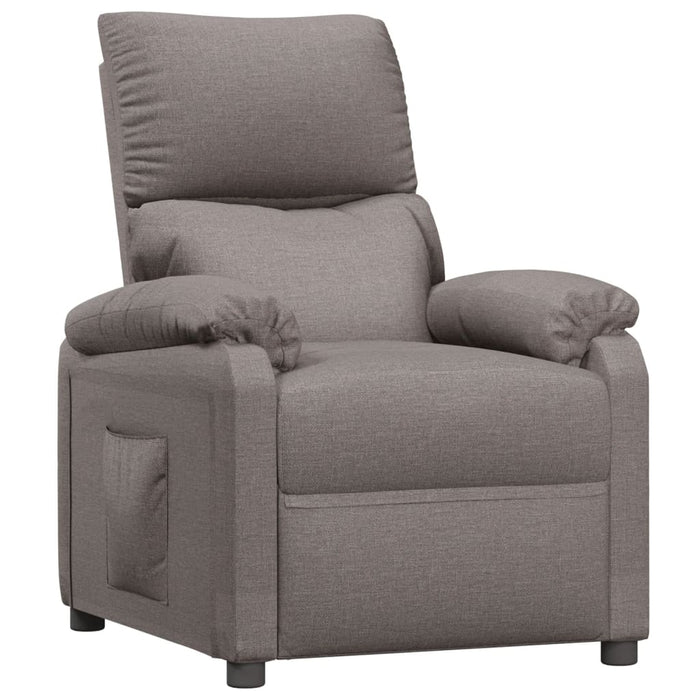 Fotoliu rabatabil, gri taupe, material textil - WALTI WALTI