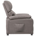 Fotoliu rabatabil, gri taupe, material textil - WALTI WALTI