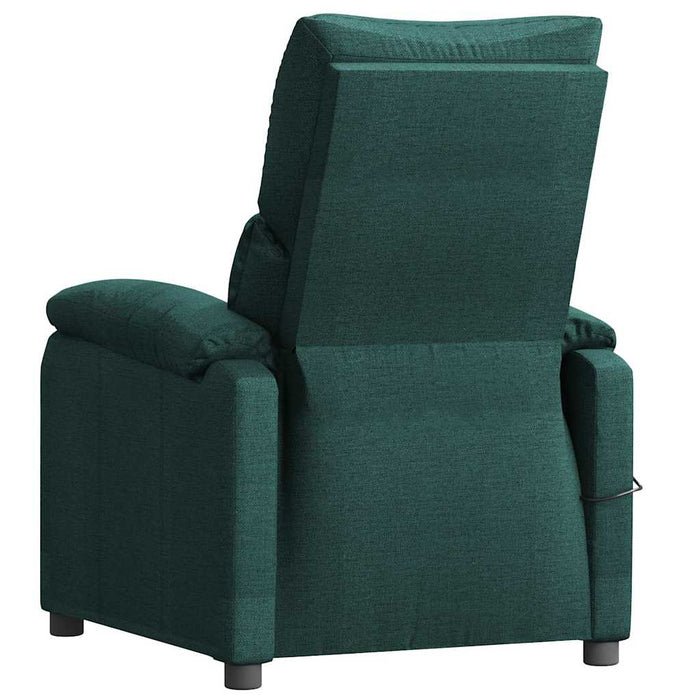 Fotoliu de masaj, verde închis, material textil WALTI