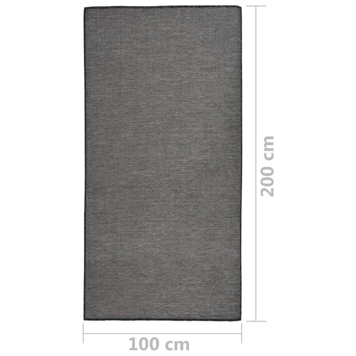Covor de exterior, gri, 100x200 cm, țesătură plată WALTI