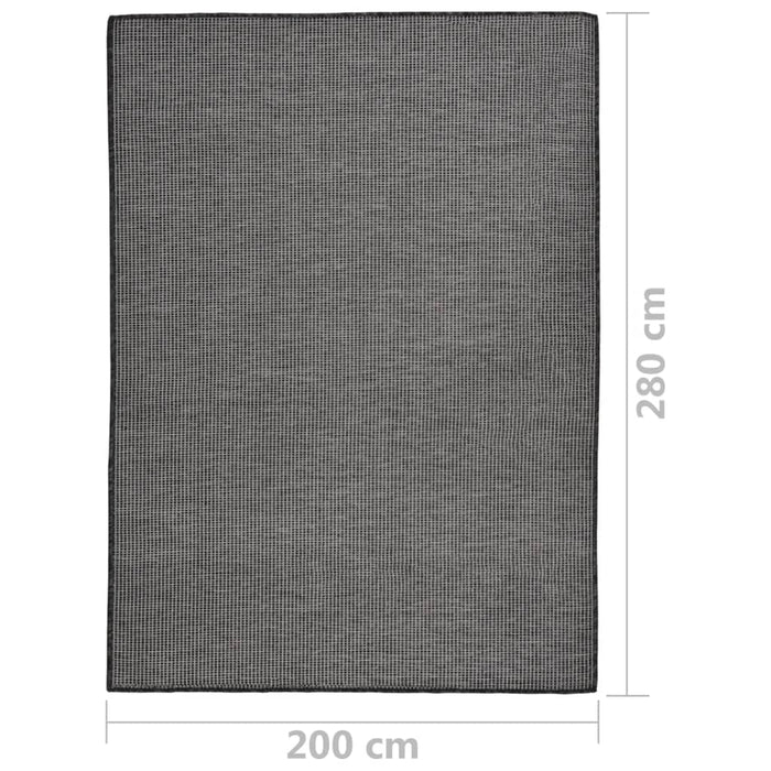 Covor de exterior, gri, 200x280 cm, țesătură plată - WALTI WALTI