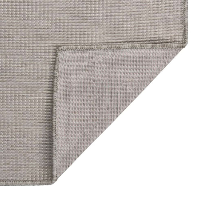 Covor de exterior, gri taupe, 80x250 cm, țesătură plată - WALTI WALTI