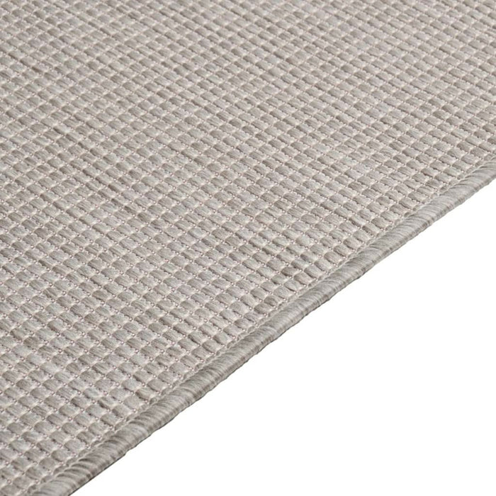 Covor de exterior, gri taupe, 80x250 cm, țesătură plată - WALTI WALTI