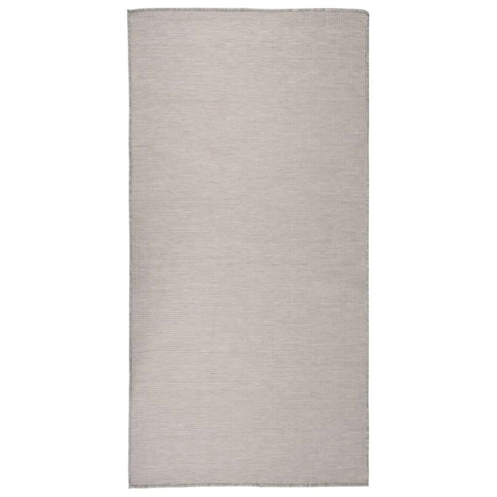 Covor de exterior, gri taupe, 100x200 cm, țesătură plată - WALTI WALTI