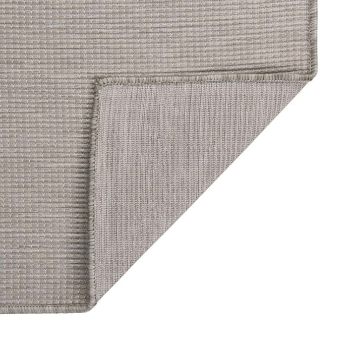 Covor de exterior, gri taupe, 100x200 cm, țesătură plată - WALTI WALTI