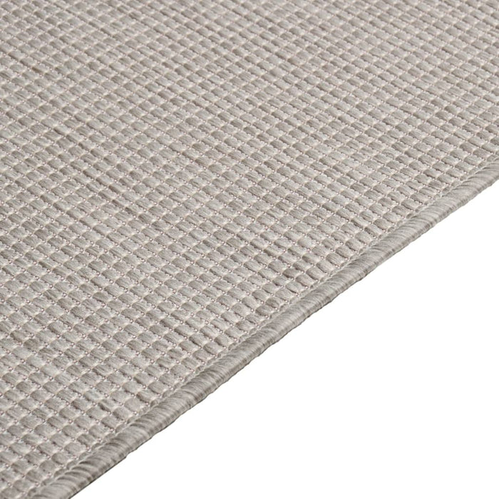 Covor de exterior, gri deschis, 140x200 cm, țesătură plată WALTI