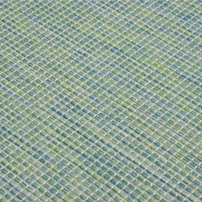 Covor de exterior, turcoaz, 80x150 cm, țesătură plată WALTI