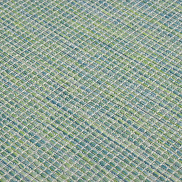 Covor de exterior, turcoaz, 100x200 cm, țesătură plată WALTI