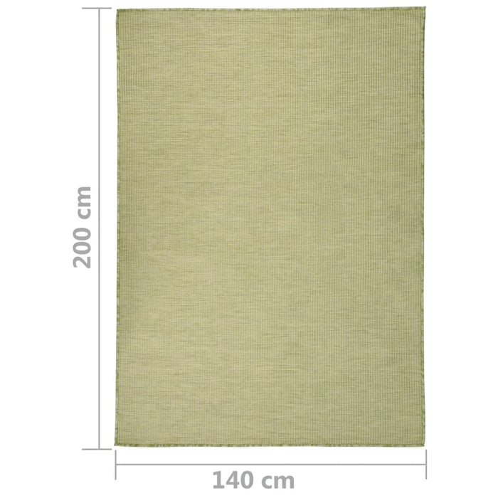 Covor de exterior, verde, 140x200 cm, țesătură plată WALTI