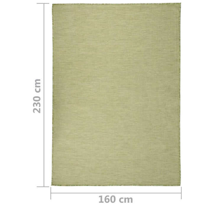 Covor de exterior, verde, 160x230 cm, țesătură plată WALTI